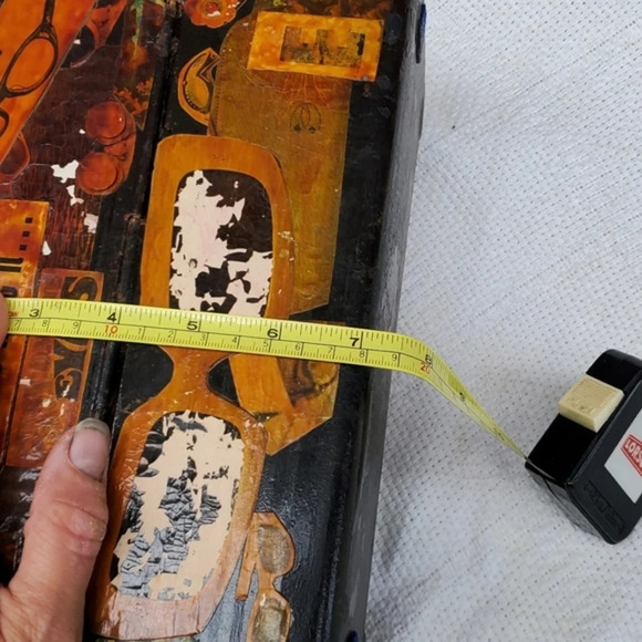 1970s Decoupage lunchbox bag - Picture 8 of 13